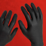 Night Angel® Nitrile Exam, PF, Black, 4 mil