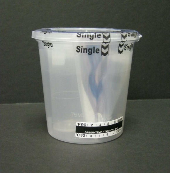 Split Vial Plastic Top Collection Kit, (100/Case)