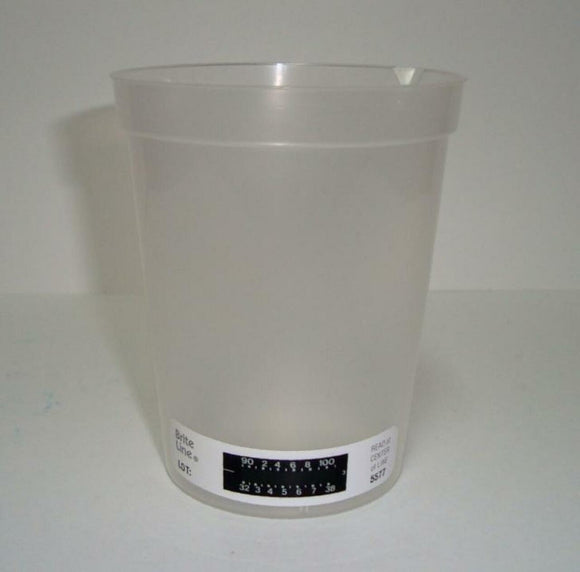 Collection Beaker 180mL with Temp Strip, Graduated (500/Case)