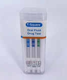 T-Square® Oral Drug Test 10 Panel Oral Fluid Saliva Drug Test Kit with Saliva Indicator (Employment and Forensic Use Options) (25/Box)