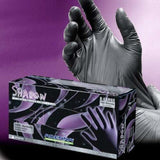 Shadow Nitrile Powder-Free 6 mil Black Exam Gloves-Case