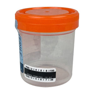 90mL (3 oz.) 53mm Specimen Container Temperature Strip Sterile 400/CS