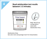 WONDFO T-CUP COMPACT 12 PANEL URINE DRUG TEST KITS (25/BOX)
