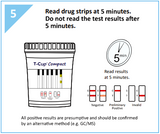 WONDFO T-CUP COMPACT 12 PANEL URINE DRUG TEST KITS (25/BOX)