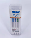 T-Square® Oral Drug Test 5 Panel Test Kit with Saliva Indicator Employment Use (25/Box)