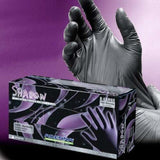 Shadow Nitrile Powder-Free 6 mil Black Exam Gloves-Case